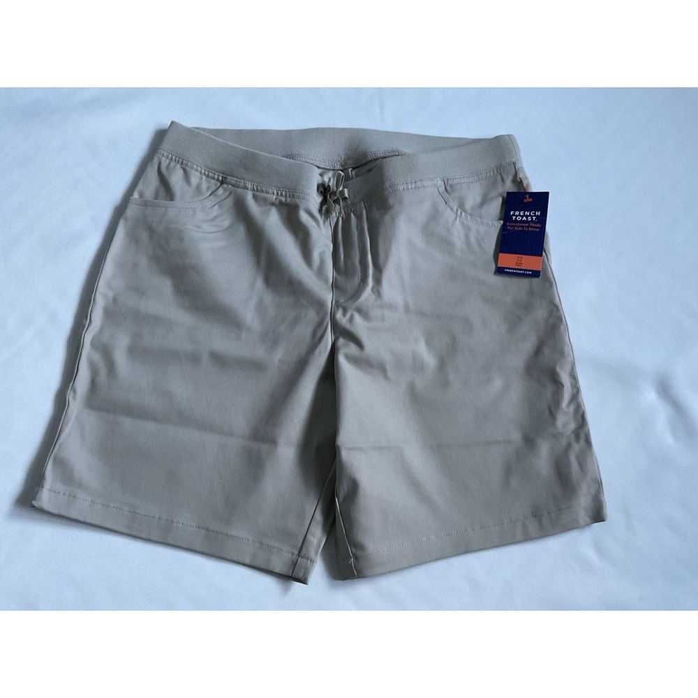 French Toast Girls Plus 18‎ Pull on Stretch Tie Front Twill Short